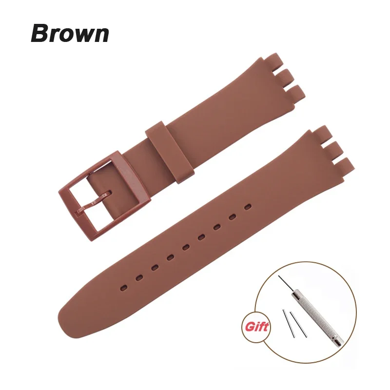 Silicone Waterproof Sports Watch Band - Variety of Sizes and Colors