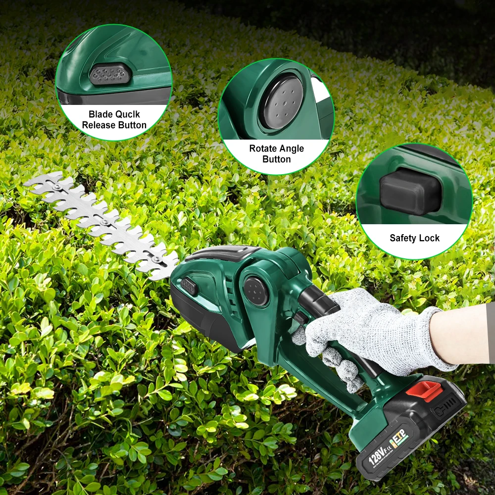 2 in 1 Electric Hedge Trimmer 20000rpm Shrub / Hedge Pruner 5