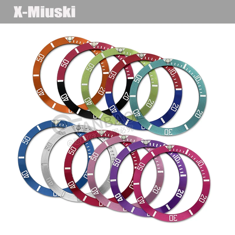 38Mm X 30.6Mm Inserto Cornice Gmt Adatto Per Sub Gmt Seiko Skx007 Srpd Nh35 Nh36 Cassa Dell'Orologio Orologio Da Polso Da Uomo Sostituire L'Anello Del