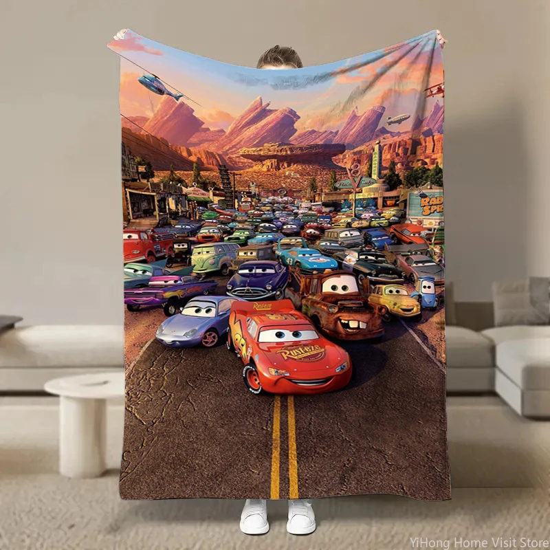 Disney Car Lightning Mcqueen Flannel Plush Soft Fluffy Break Nap Blanket Children's Cover Cartoon Blanket Children Anime Blanket 5