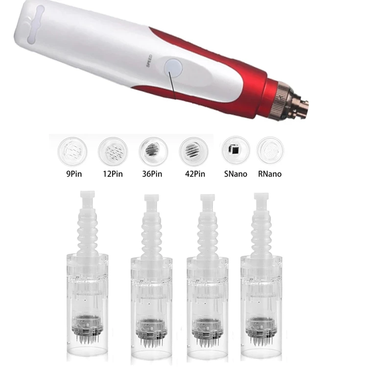 10/50/100pcs agulha de caneta derma MyM/M5/M7/E30 cartucho de agulha de caneta de microagulhamento 9 /12/36 pinos/cartucho Nano para caneta de beleza MTS