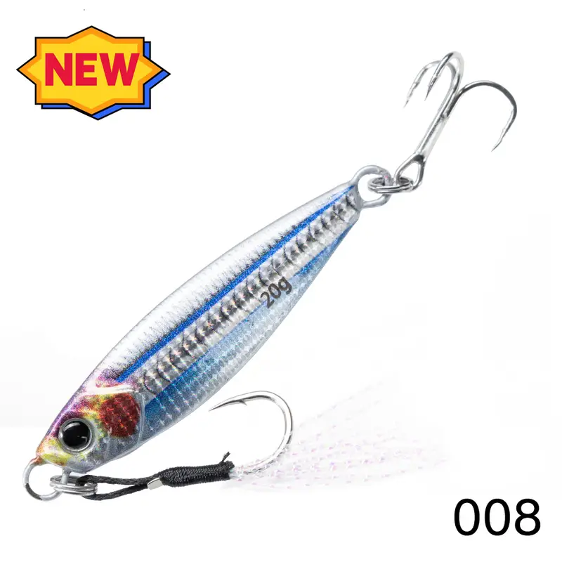 Hunthouse Metal Jig Fishing Lure Sinking Slow Jigging 7g-80g Casting Hard Bait Saltwater Artificial Pike SeaBass Fish Tackle - Image 10