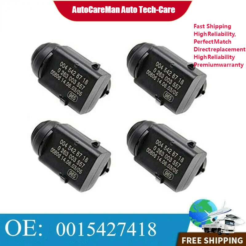 4x Pdc Parking Sensor 0015427418 Fits Mercedesbenz E W211 C Cl203 W203