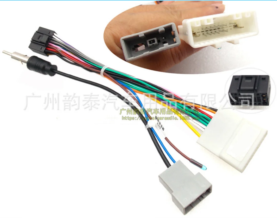 

Адаптер жгут проводов для радио для Nissan Qashqai Sylphy Tiida Bluebird Sunny Subaru Forester с 16-контактным разъемом ISO автомобильная стереосистема Spe