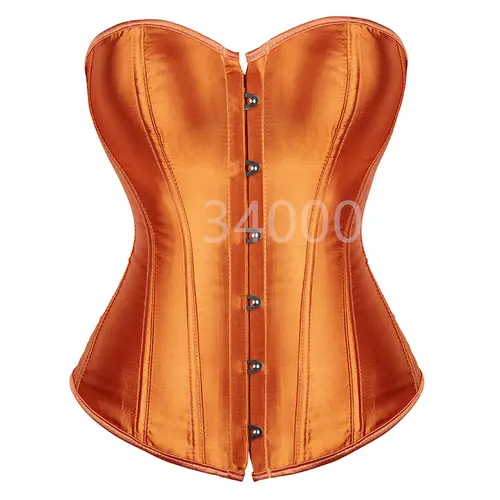 Caudatus Black Corset Top Plus Size Bustiers Overbust Satin Sexy Costume Corselet Brocade Vintage Style Bridal Korsett Women - Image 9