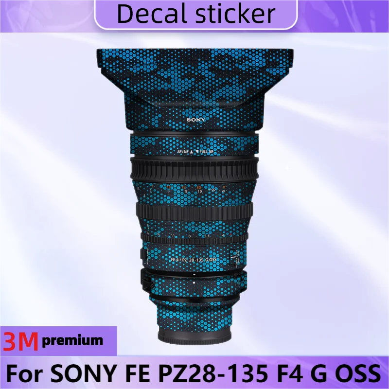 Per Sony Fe Pz28-135 F4 G Oss Lens Body Sticker Decalcomania Protettiva Per La Pelle Pellicola Avvolgente In Vinile Cappotto Protettivo Antigraffio