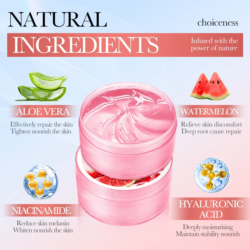 SADOER Nicotinamide Watermelon Aloe Vera Gel Creams Moisturizing Brightening Hydrating Face Cream Facial Skin Care Products