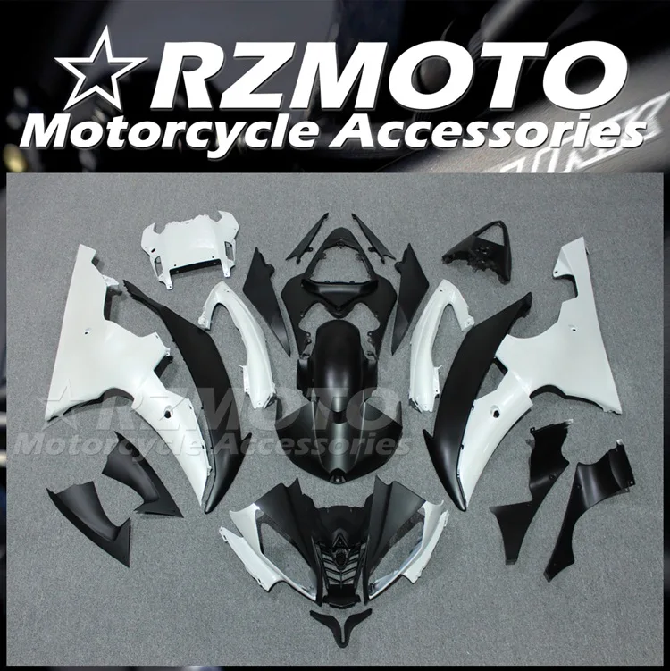 

4Gifts New ABS Motorcycle Fairings Kit Fit For YAMAHA YZF- R6 2008 - 2016 08 09 10 11 12 13 14 15 16 Bodywork Set Black White