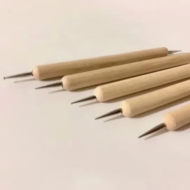 DIY 세라믹 왁스 볼 스타일러스 클레이 조각 수공예 도자기 조각 모델 패턴 몰딩 엠보싱 슬러지 도트 모양 도구
