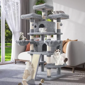 68" Multi-Level Cat Tower 1
