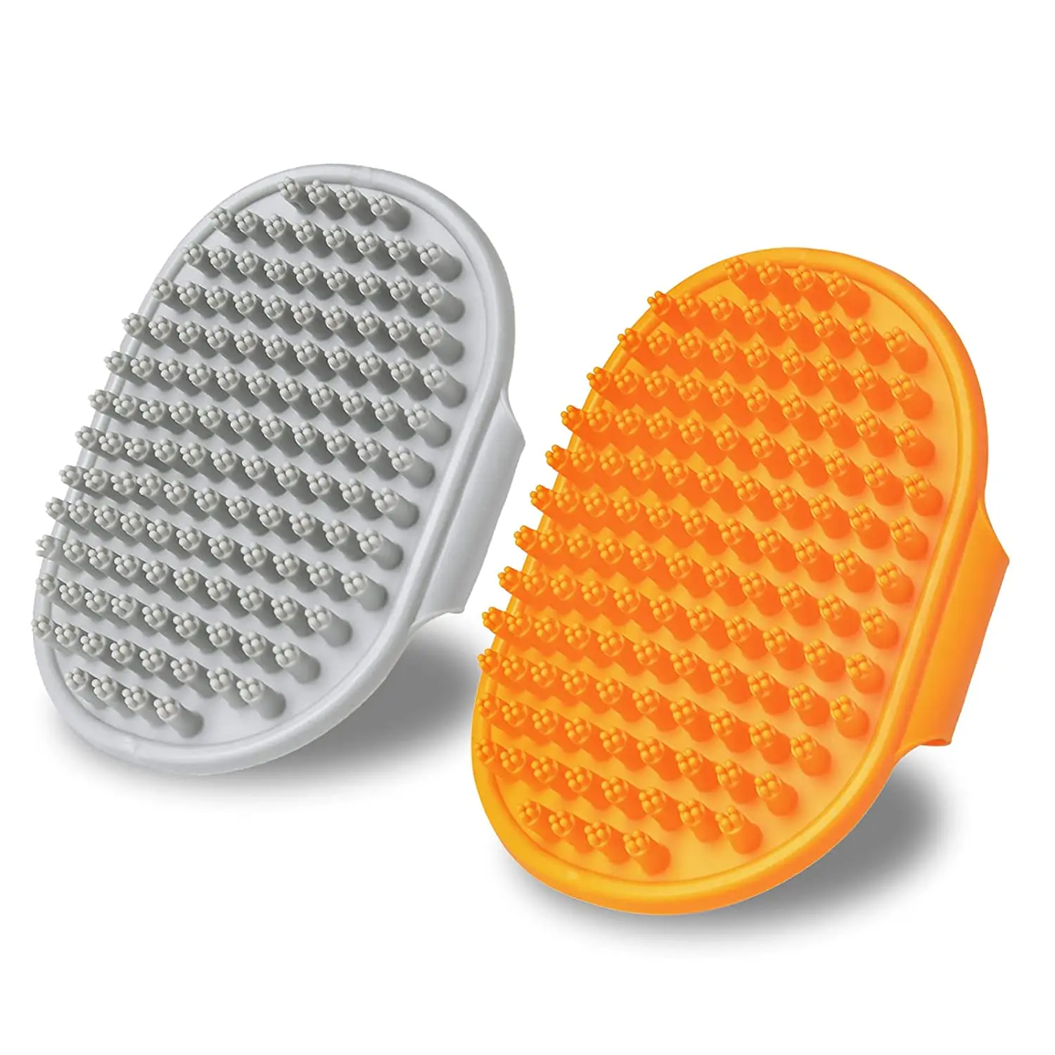 2 Pcs Dog Brush for Shedding Short Haired Dogs, Dog Grooming Shedding Bath Brush Soothing Massage  Comb for Dogs & Cats 2 pcs dog brush for shedding short haired dogs dog grooming shedding bath brush soothing massage comb for dogs