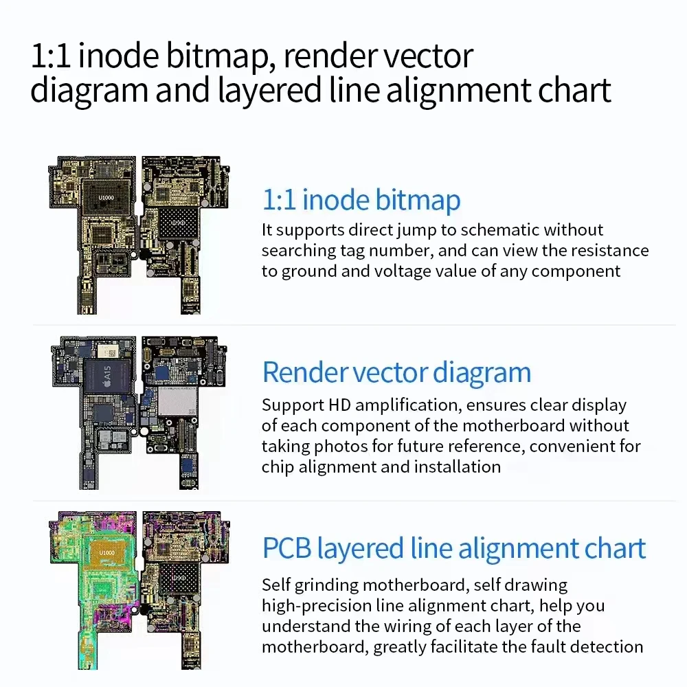 JCID JC intelligent Maintenance Drawing Schematic Diagram Bitmap for iPhone iPad Android Circuit integrated Diagram Bitmap circuit diagram bitmap