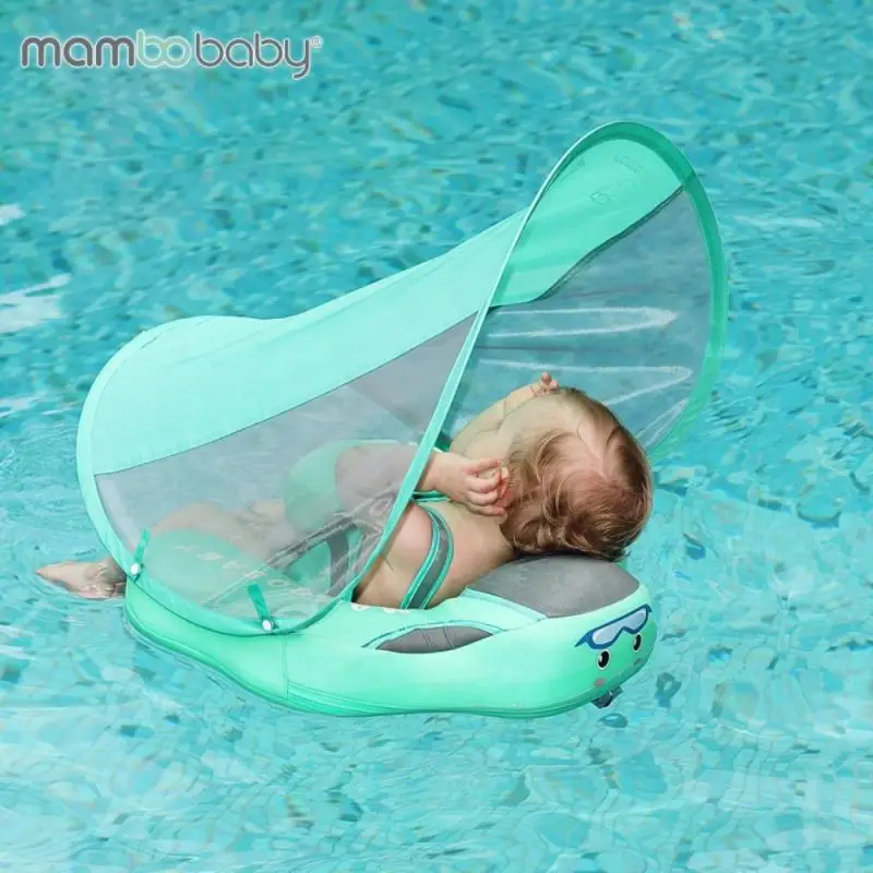 

Mambobaby Baby Float Lying Swimming Rings Infant Waist Swim Ring Toddler Swim Trainer Non-inflatable Buoy Pool Accessories Toys