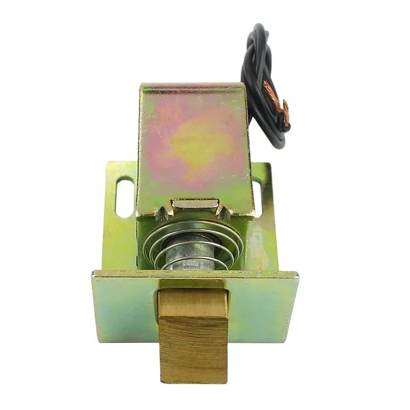 Small access control electric lock DC12v24v electronic lock cabinet lock electric bolt lock electromagnet coil magnetic lock