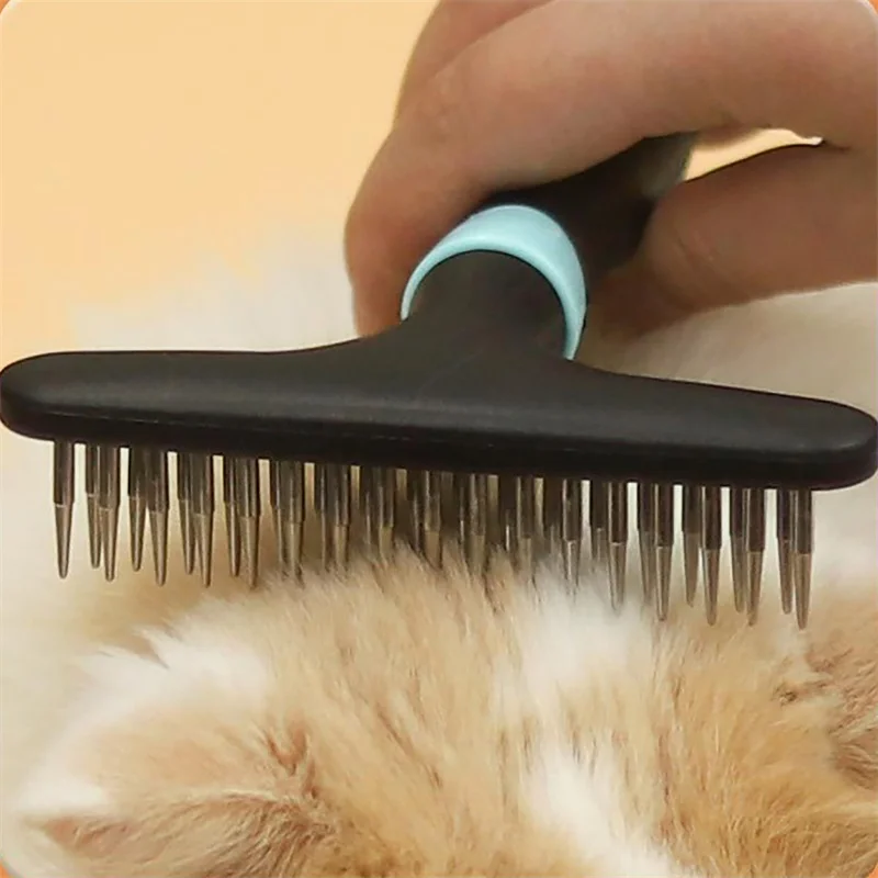 Carpet Restoration Carpet Rake Hair Cleaner Suitable for Rake Comb for Dogs and Cats Slicone Handle Deshedding Brush 6