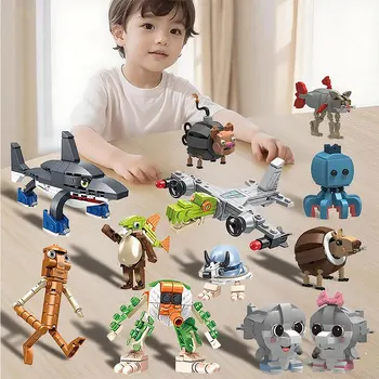 2025 Nuovo Brainrot Mattoni Tungtung Sahur Italiano Brainrot Tralalero Tralala Building Blocks Giocattoli di Montaggio per I Regali Di Compleanno 1