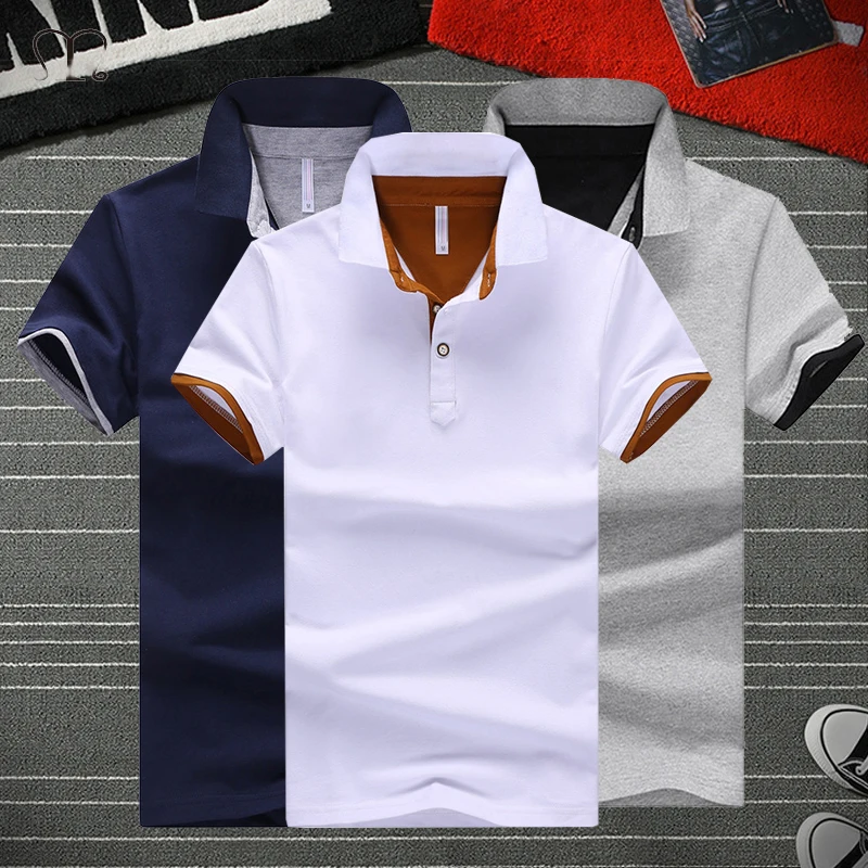 Brand Men's Polo Shirt High Quality Men Cotton Short Sleeve Shirt Brands Clothing Jerseys Summer Stand Collar Mens Polo Tops 5XL 1