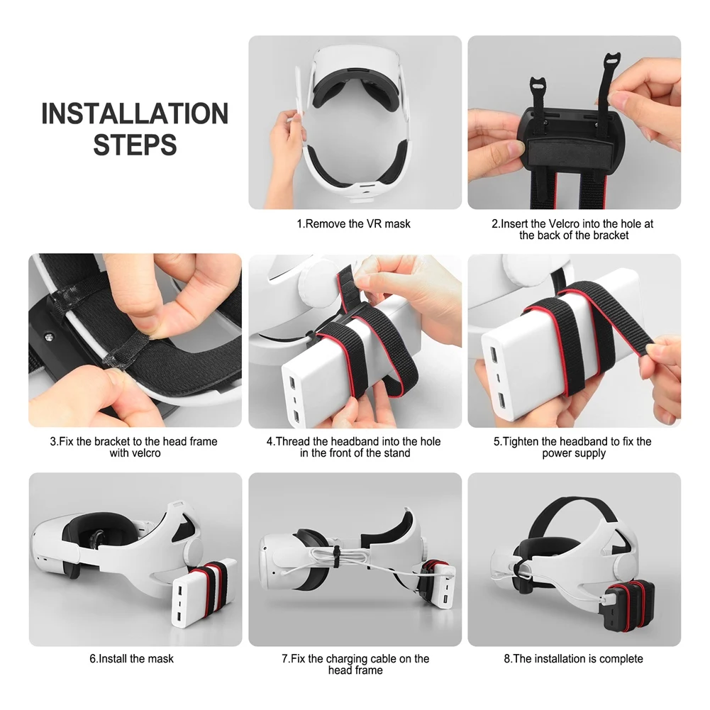 AU47-VR パワーバンク固定ブラケットバッテリーストラップ Oculus