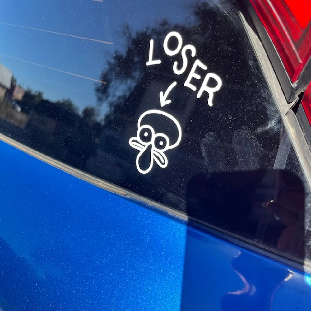 Squidward ‘Loser’ Drawing Car Sticker: Why It’s the Perfect Statement ...
