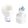 6Pcs Fitting Connector for Aquarium RO Water Filter Reverse Osmosis System Fit 1/4 Tube OD to 1/2 Female Water Filter Connector 1