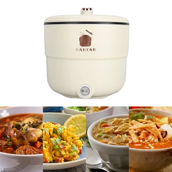 Electric Rice Cooker 1.8L Multifunctional Rice Cooker Maker Double Layers Anti Stick Coating Anti Scald for Noodles 2