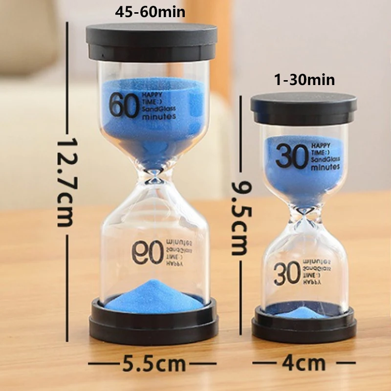 1-60 Minuten Mini Zandklok Timer Creatieve Kinderen Maken Huiswerk Schone Tanden Sandglastimer Huisdecoratie Zandloper Horloge