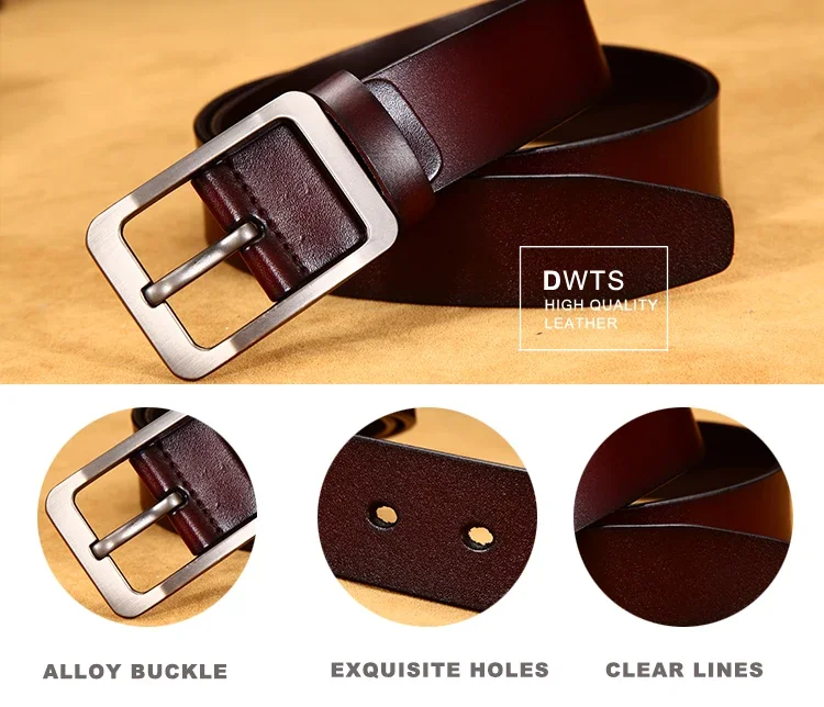 Belt Men's Needle Buckle Pants Belt Middle-Aged Youth Formal Wear Business Retro Casual Simple Versatile Jeans Belt