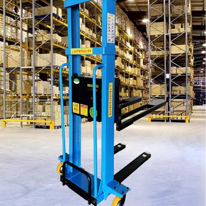 Carrello elevatore elettrico portatile 800 kg Strumento di caricamento/scarico idraulico portatile Pallet per camion elevatore mobile compatto (personalizzato) - immagine 3