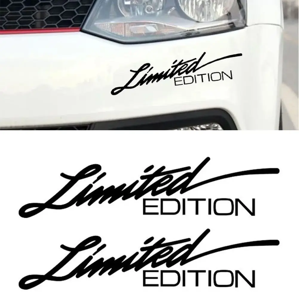 

2pcs Car Sticker Limited Edition Logo Emblem Badge Car Styling Waterproof PET Sticker Decal Decoration Car Accessories