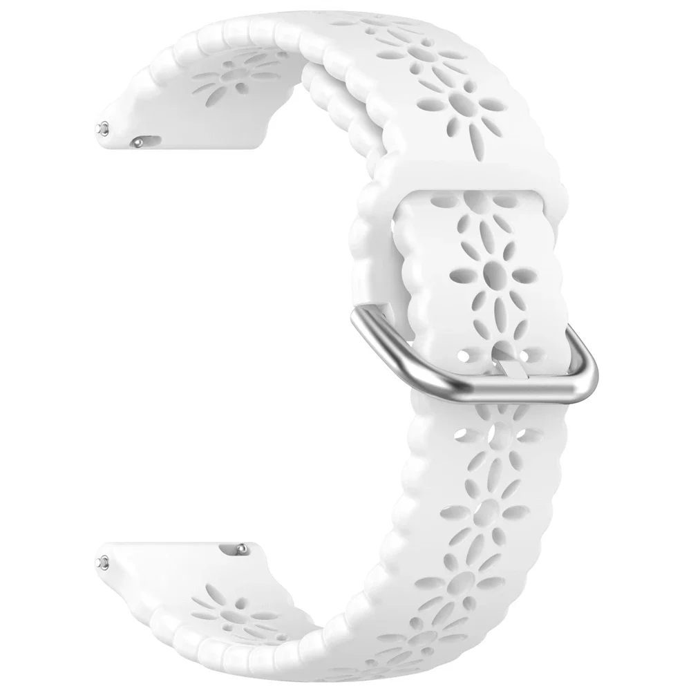 Sports Silicone Strap, Breathable Replacement Wrist Band, 20mm/22mm