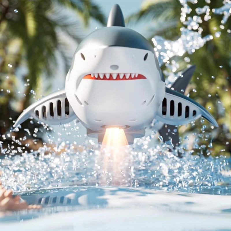Electric Shark Remote Control Shark Toy Underwater Simulation Mechanical Fish Boy Gift With Camera Water Remote Control Boat 6