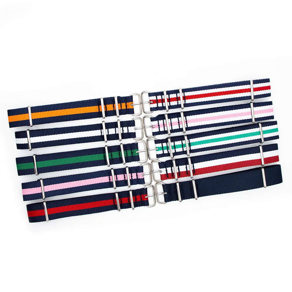NylonWatchBandWatchStrapsReplacementwithStainlessSteelBuckle