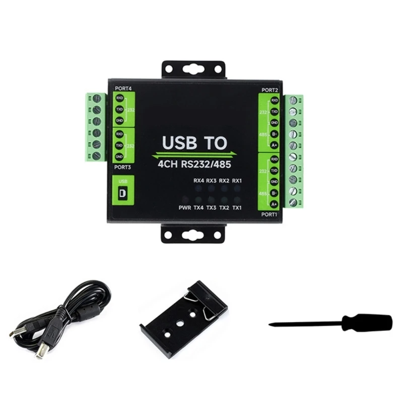 

USB to 4CH RS232/485 Converter Adopt Original FT232RNL Chip, Industrial Isolated