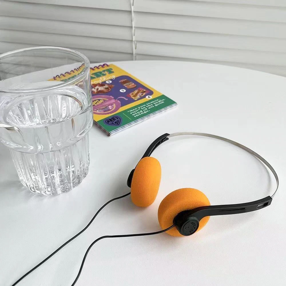 Universal Headphone Music MP3 Retro Portable 3.5mm Wired Headset Sports Fashion Noise Cancelling Headphones Helmet For Laptop PC 6
