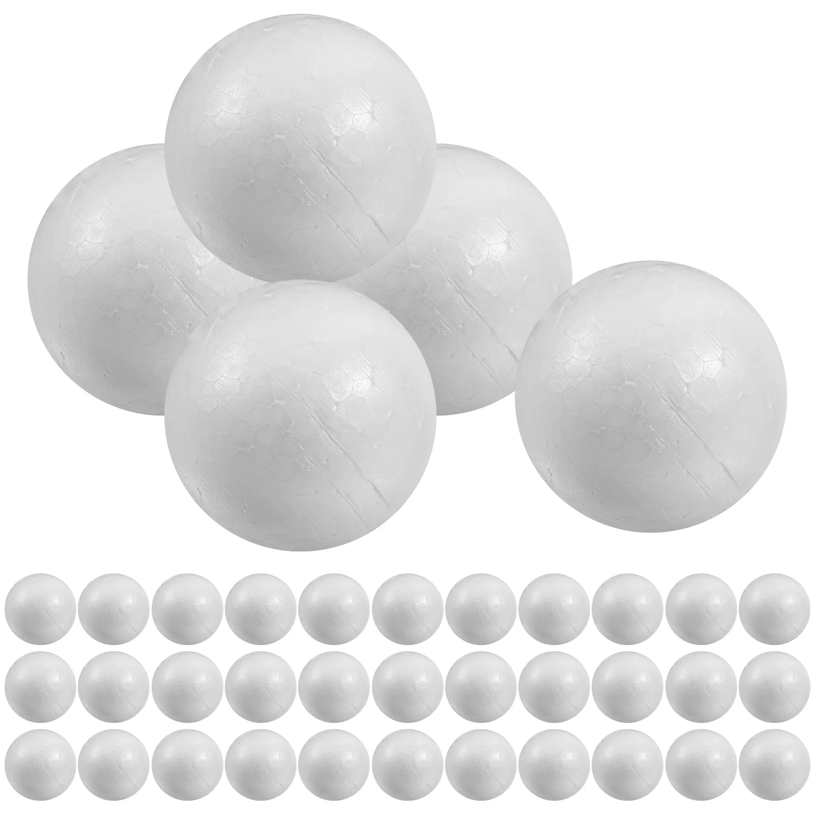 PINGEUI NGOSUET Lot De 150 Boules En Polystyrène Pour Travaux Manuels, 5 Tailles, Boules En