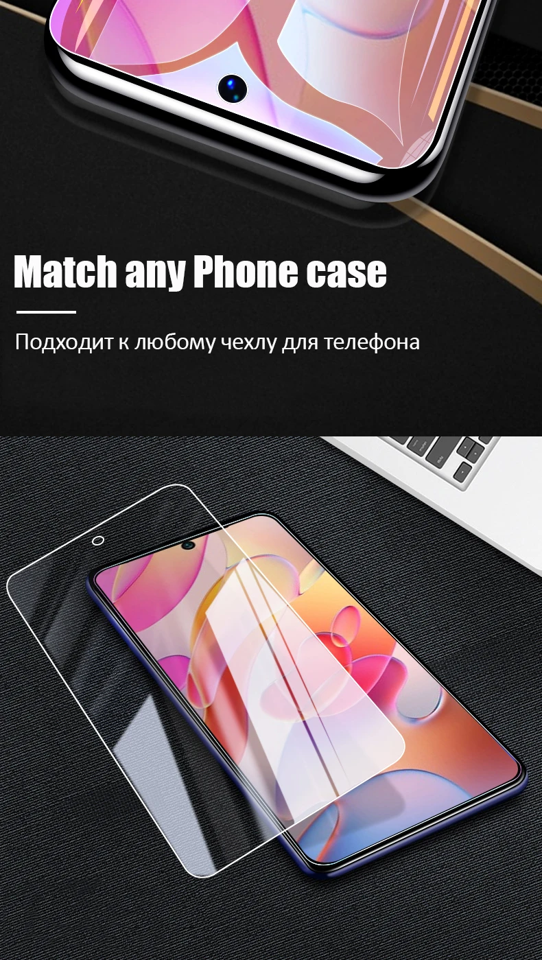 Закаленное стекло для Xiaomi Redmi 10 10A 10C 9 9A 9C Защитная пленка ...