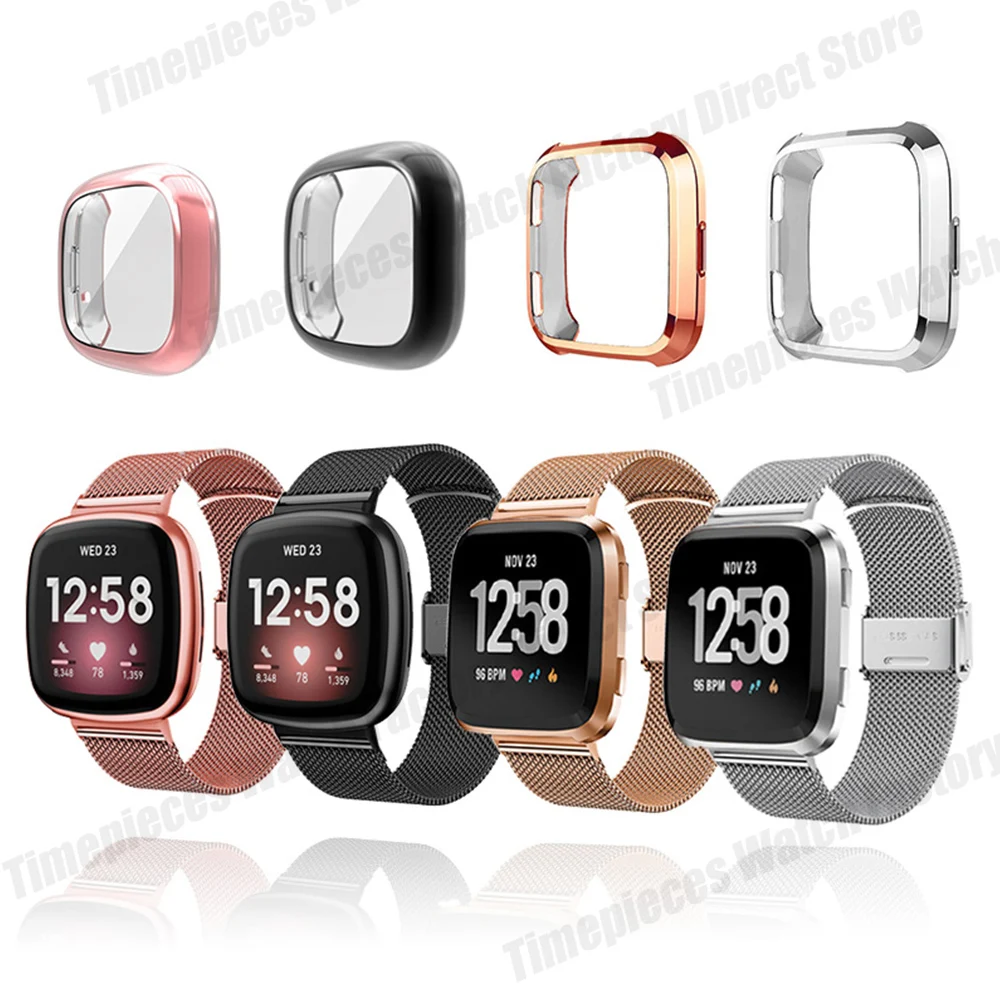 Protezione TPU Per FitBit Versa 3 / Sense Custodia Integrale - Foto 8