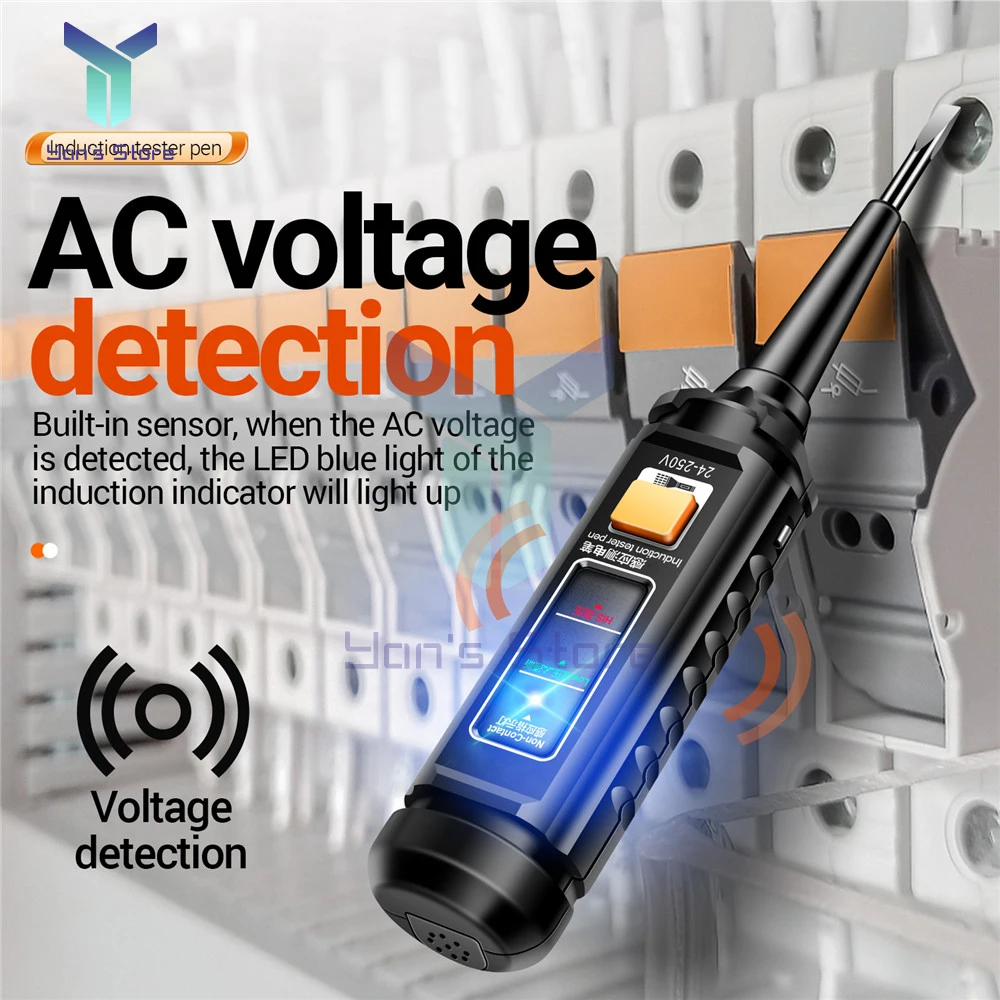 AC25-250V Non-contact Voltage Tester Pen Induction Digital Power Detector Pencil Intelligent Electric Screwdriver Probe Circuit 2