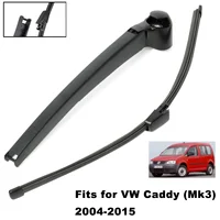 16" 405MM Rear Windscreen Wiper Fits VW Caddy (Mk3)  2004-2015 for VW T5 2003-2015 Rear Windshield Wiper Blade Arm Set 1