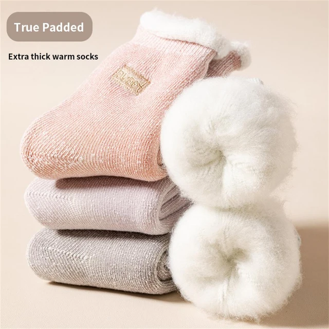 1pair Winter Thick Socks Women's Velvet Thickening Thermal Warm