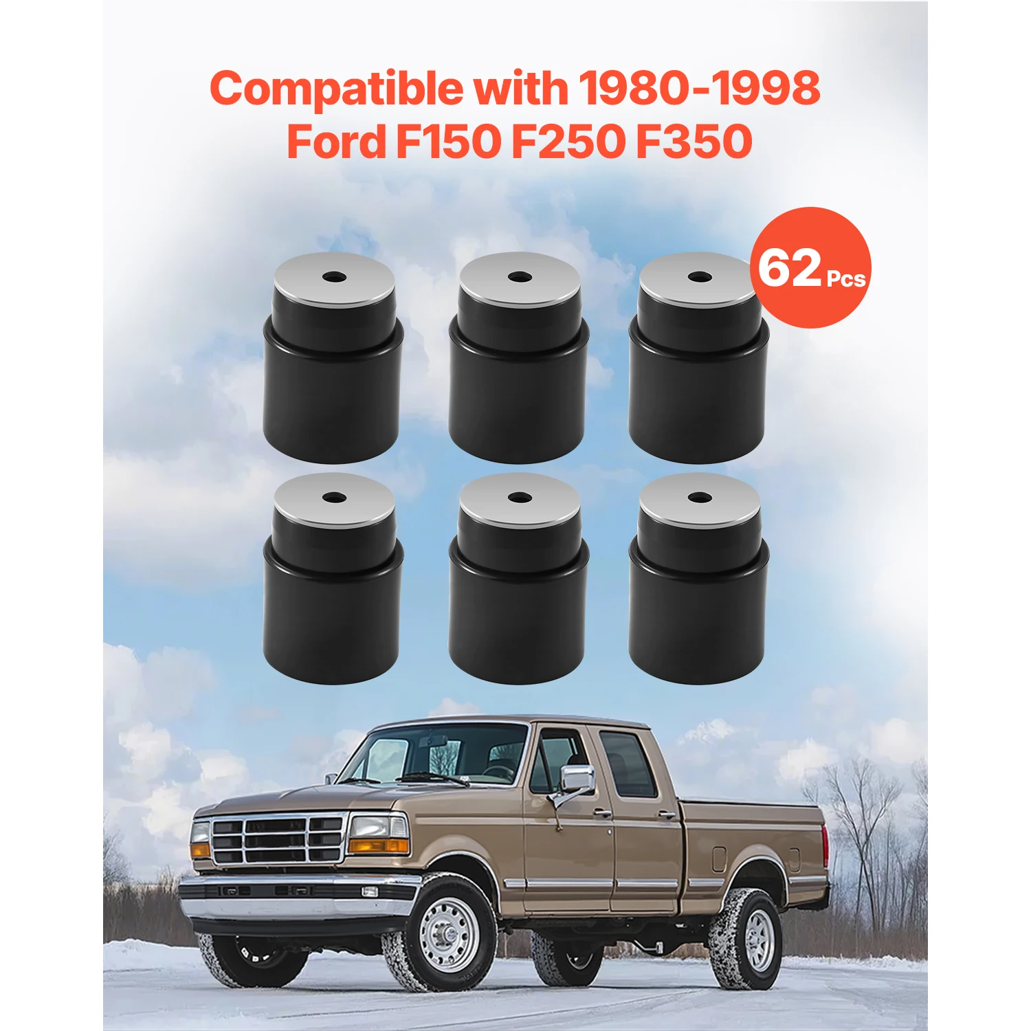 Polyurethane Body Mount Bushing Kit for Ford F150 F250
