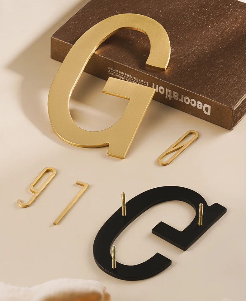 Maßgeschneidertes großes Türschild DOOROOM Messing Schwarz Kupfer Zeichnung Farbe Büro Unternehmen Park Nummer Buchstaben Schild Unterschrift Geschenk – Detail 1