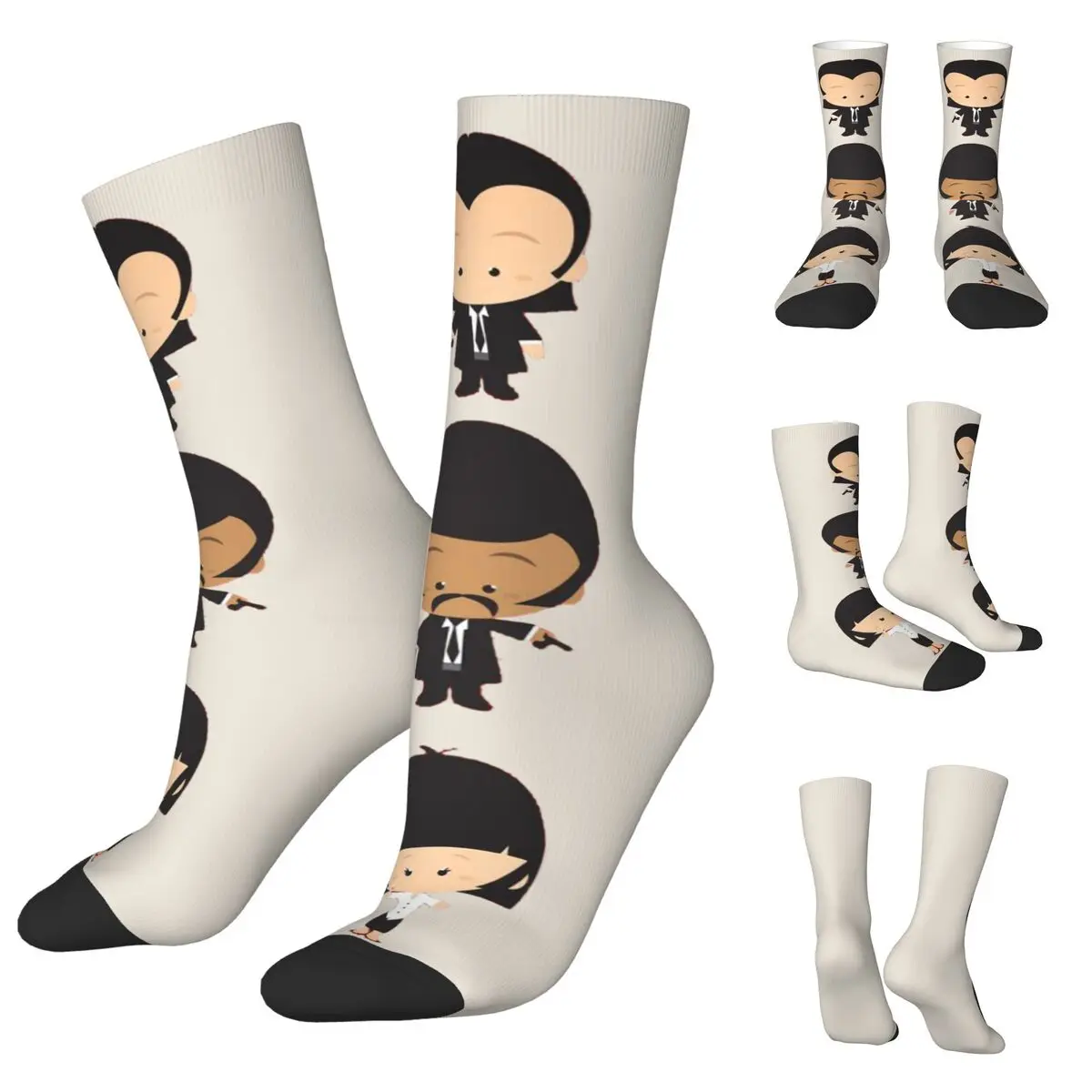 

Crazy Design Pulp Fiction Basketball 11 Men and Women printing Socks,Motion Applicable throughout the year Dressing Gift
