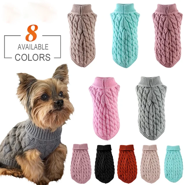 Dog Knitted Sweaters Winter Pet Clothes: Keep Your Furry Friend Warm and Stylish!