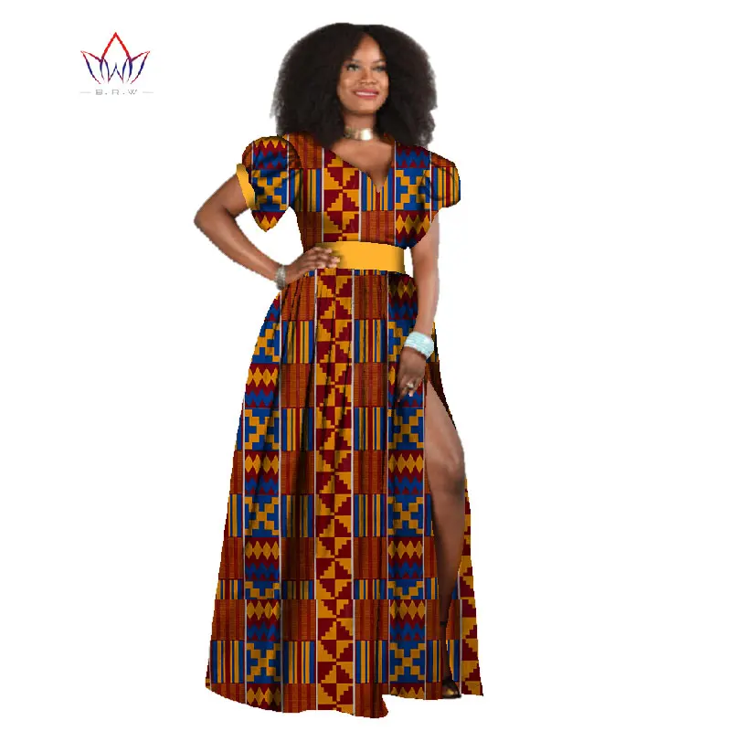 Dashiki Africa Dresses For Women Bazin Riche Plus Size 6xl Dresses