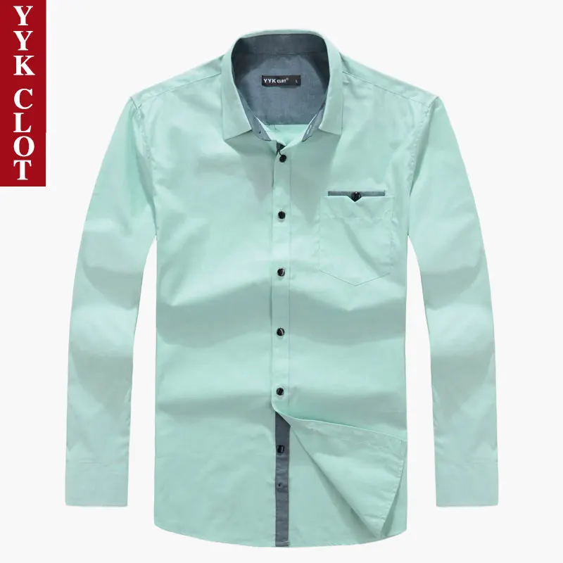 Men's Shirts Long Sleeve Dress Shirt Man Clothing Large Size Business Casual Oversized Shirts For Men Clothes Blouses Social