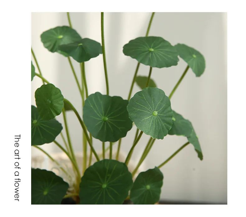41 cm kleine Lotusblatt künstliche Blume Geldblatt Heimtextilien Hotel Wohnzimmer Schlafzimmer kreative Ornament einfache Dekoration – Detail 10