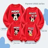 2024 Disney Trip Mickey Minnie Mouse Family Matching Shirts Cotton Dad Mom Bro Sis Kids T Shirt Baby Rompers Matching Clothes 3