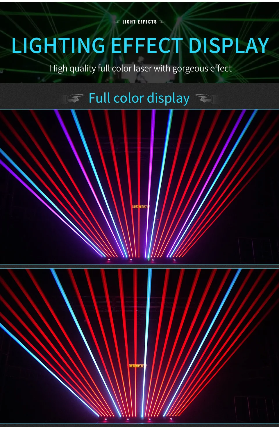 RGB DMX512 6 Eyes Moving Head Laser Light Stage Laser Effect Projector Full Colo