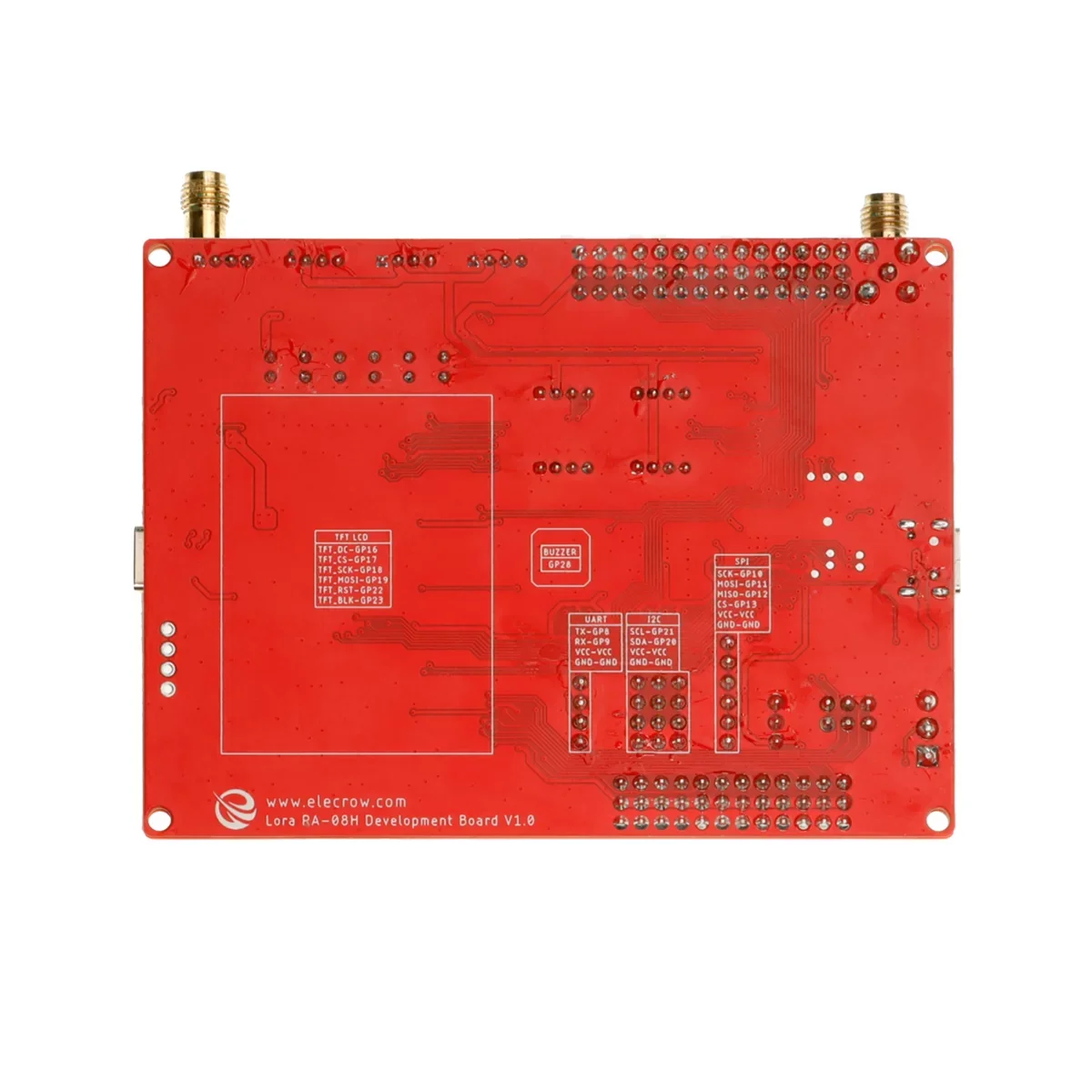 Lorawan Ra08h Development Board Integrado Rp2040 com 1.8 Lcd para Comunicação de Longo Alcance 868mhz 915mhz Spi Iic Uart 5vio - Imagem 4
